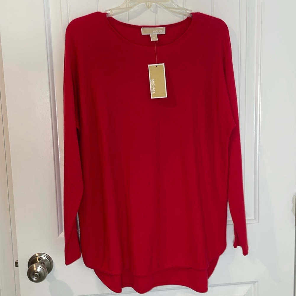 Michael Kors Red Tunic Lightweight Sweater ♥️